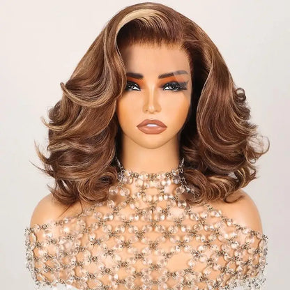 6x5 Pre-cut Glueless Bob Wig - Ombre Highlights