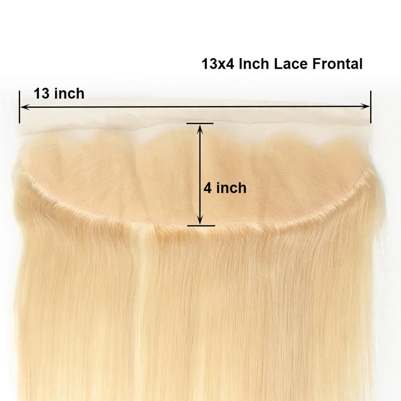 13x4 Straight Lace Frontal - Blonde 613 - My Aurea Beauty